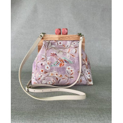 Fabulous handbag with watercolor flowers
