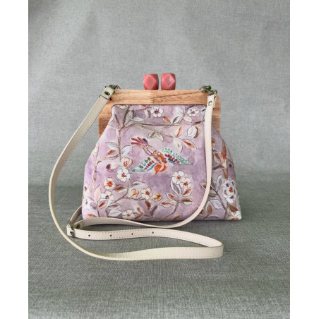 Fabulous handbag with watercolor flowers